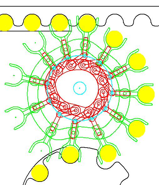 Cam optimization for a mechanism transferring cylindrical items Cam optimization for a mechanism transferring cylindrical items