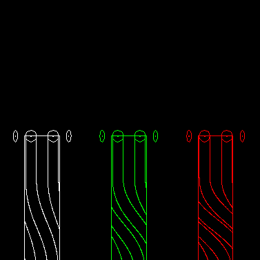 Track count in an indexing cam gear: left=one track, middle=two tracks, right=three tracks Track count in an indexing cam gear: left=one track, middle=two tracks, right=three tracks