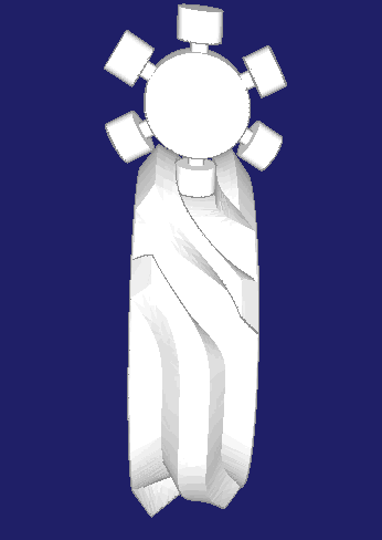 Globoidal indexer with pilgrim step output motion, for examle in a cam-driven tool changer Globoidal indexer with pilgrim step output motion, for examle in a cam-driven tool changer