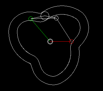 Simple cam-based indexing mechanism with track cam and four-bar linkages, 3 steps Simple cam-based indexing mechanism with track cam and four-bar linkages, 3 steps
