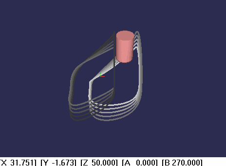Software OPTIMUS MOTUS: Test simulation for the numerical optimization of the NC data of a spatial cam