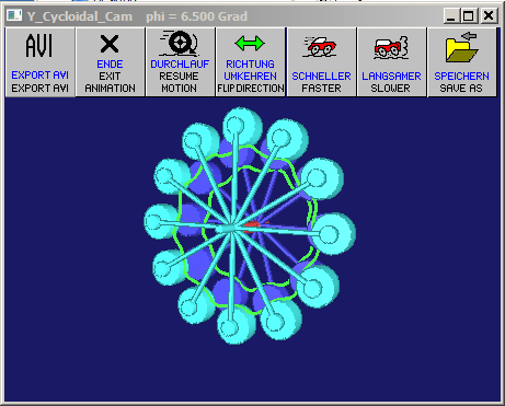 Program winfilm to display animations from OPTIMUS MOTUS