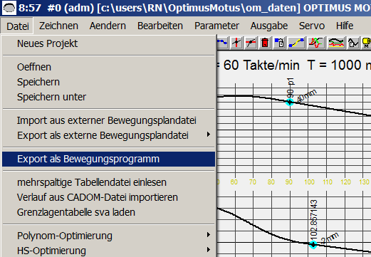 Automatische Erzeugung von Quelltexten in C oder ST für SPS-Bewegungssteuerungen